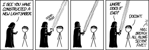 Lightsaber Reference in XKCD