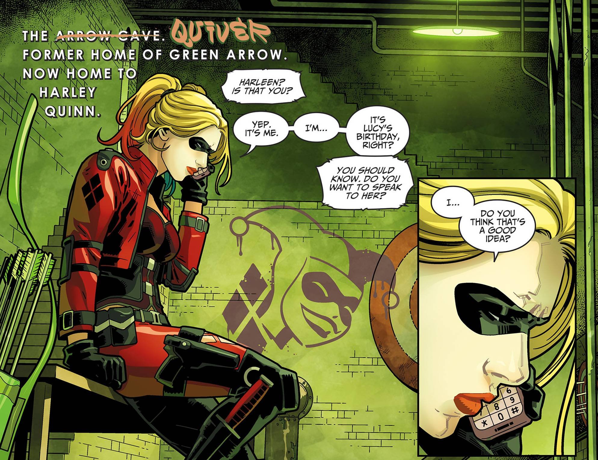 Harley calls her sister who asks if she wants to speak to Lucy